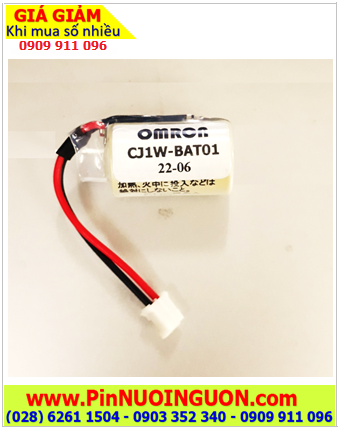 Omron CJ1W-BAT01; Pin nuôi nguồn Omron CJ1W-BAT01 lithium 3V 1/2AA 950mAh _Made in Japan